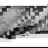 Mexen Lunar porte de douche battante droite 135 cm, transparent, or rose - 834S-135-050-60-00-P