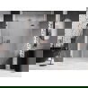 Porte de douche battante droite Mexen Lunar 140 cm, transparent, or rose - 834S-140-050-60-00-P