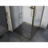 Mexen Apia cabine de douche coulissante 105 x 90 cm, transparente, dorée - 840-105-090-50-00