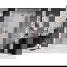 Mexen Lunar porte de douche pivotante droite 135 cm, transparent, cuivre brossé - 834S-135-050-65-00-P