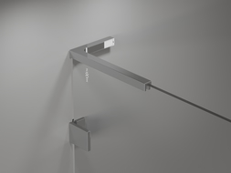 Mexen Lunar L paroi de baignoire 1-volet 80 x 150 cm, transparent, chrome - 897L-080-000-01-00