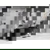 Mexen Lunar porte de douche battante droite 140 cm, transparent, gun gray brossé - 834S-140-050-66-00-P