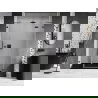 Mexen Lunar porte de douche battante droite 140 cm, transparent, gun gray brossé - 834S-140-050-66-00-P