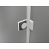 Mexen Lunar L paroi de baignoire à 1 volet 60 x 150 cm, transparent, blanc - 897L-060-000-20-00