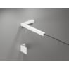 Mexen Lunar L paroi de baignoire 1 volet 70 x 150 cm, transparent, blanc - 897L-070-000-20-00