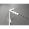 Mexen Lunar L paroi de baignoire 1 volet 70 x 150 cm, transparent, blanc - 897L-070-000-20-00