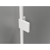 Mexen Lunar L paroi de baignoire 1-volet 80 x 150 cm, transparent, blanc - 897L-080-000-20-00