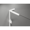 Mexen Lunar L paroi de baignoire 1-volet 80 x 150 cm, transparent, blanc - 897L-080-000-20-00