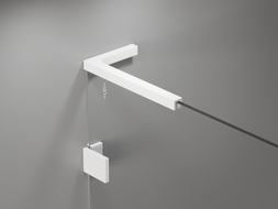 Mexen Lunar L pare-douche 1-volet 100 x 150 cm, transparent, blanc - 897L-100-000-20-00