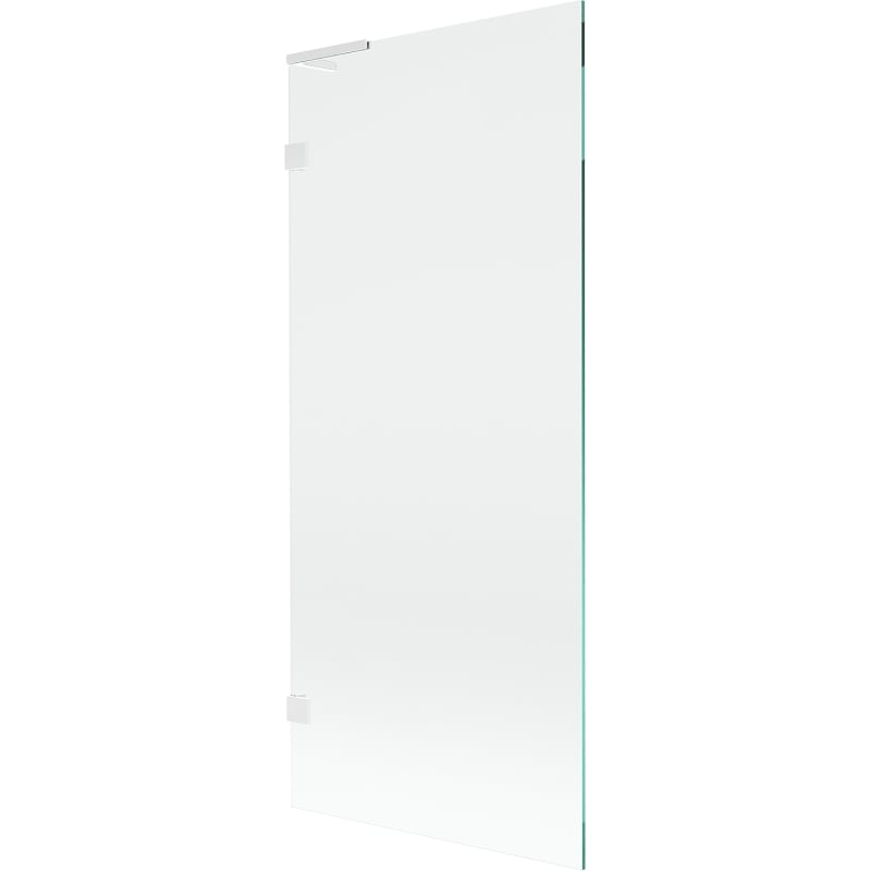 Mexen Lunar L paroi de baignoire 1-volet 80 x 150 cm, transparent, blanc - 897L-080-000-20-00