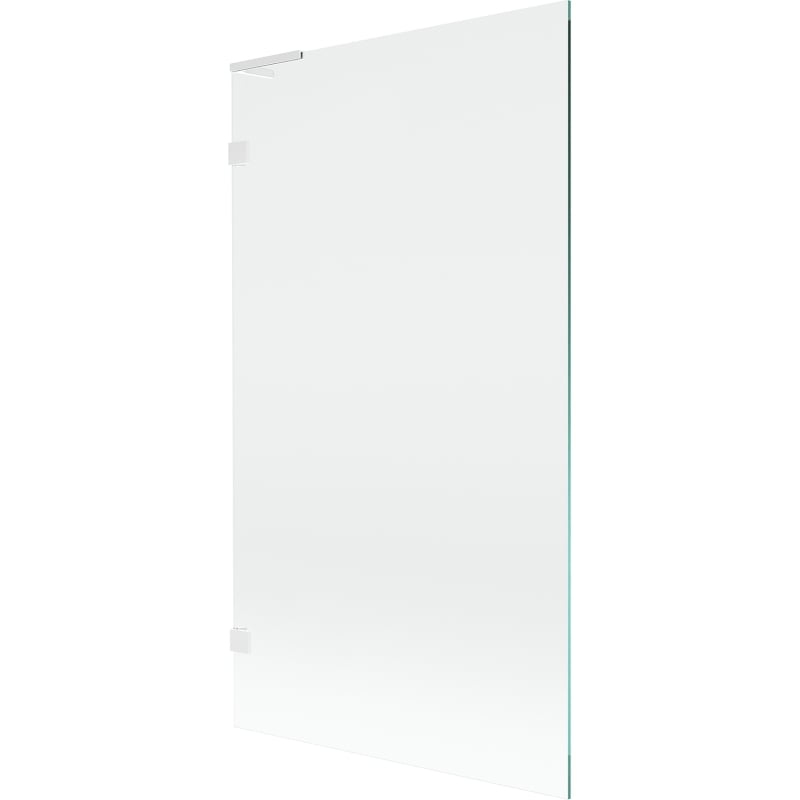 Mexen Lunar L paroi de baignoire à 1 volet 100 x 150 cm, transparent, blanc - 897L-100-000-20-00