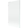 Mexen Lunar L paroi de baignoire à 1 volet 100 x 150 cm, transparent, blanc - 897L-100-000-20-00