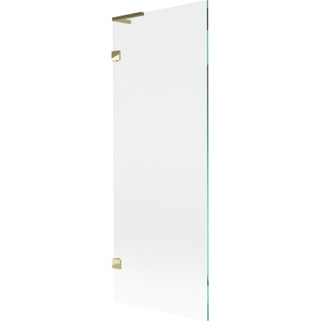 Mexen Lunar L paroi de baignoire à 1 vantail 70 x 150 cm, transparent, doré - 897L-070-000-50-00