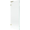 Mexen Lunar L paroi de baignoire à 1 vantail 70 x 150 cm, transparent, doré - 897L-070-000-50-00