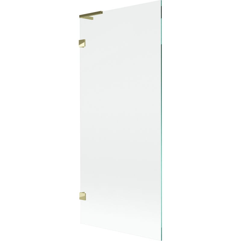 Mexen Lunar L paroi de baignoire 1 battant 80 x 150 cm, transparent, doré - 897L-080-000-50-00