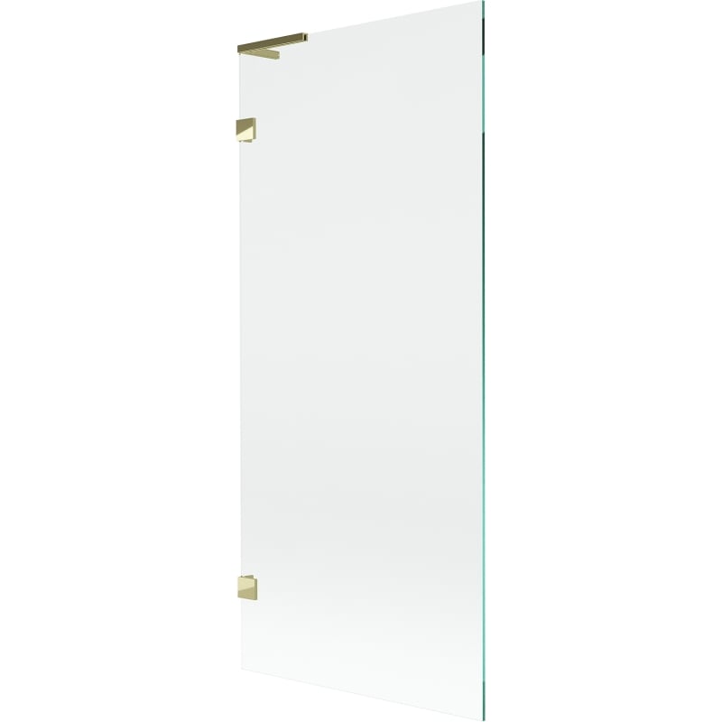 Mexen Lunar L paroi de baignoire à 1 volet 80 x 150 cm, transparent, doré - 897L-080-000-50-00