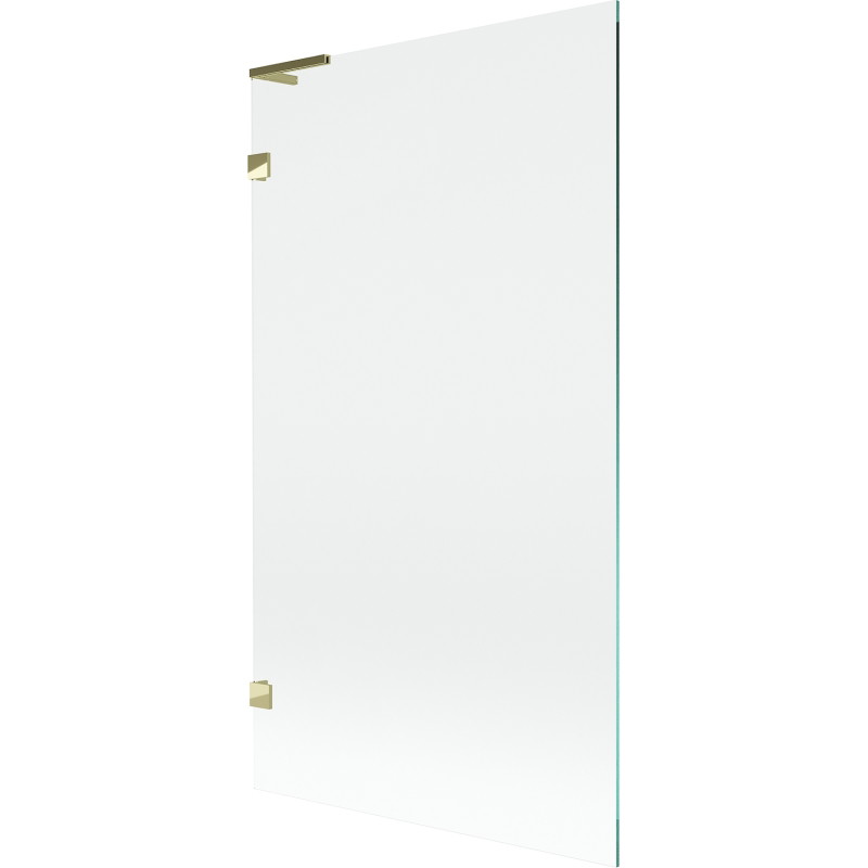 Mexen Lunar L paroi de baignoire 1 vantail 100 x 150 cm, transparent, doré - 897L-100-000-50-00