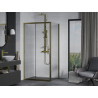 Mexen Apia cabine de douche coulissante 115 x 90 cm, transparente, dorée - 840-115-090-50-00