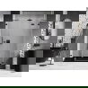Mexen Lunar porte de douche battante droite 155 cm, transparent, noir - 834S-155-050-70-00-P