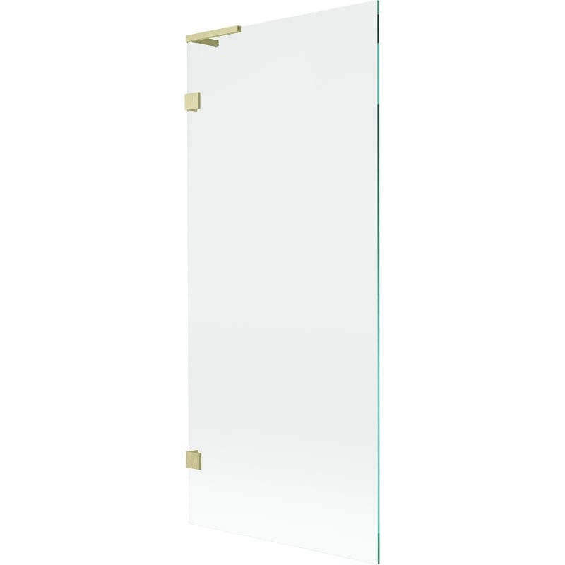 Mexen Lunar L paroi de baignoire à 1 vantail 80 x 150 cm, transparent, or brossé - 897L-080-000-55-00