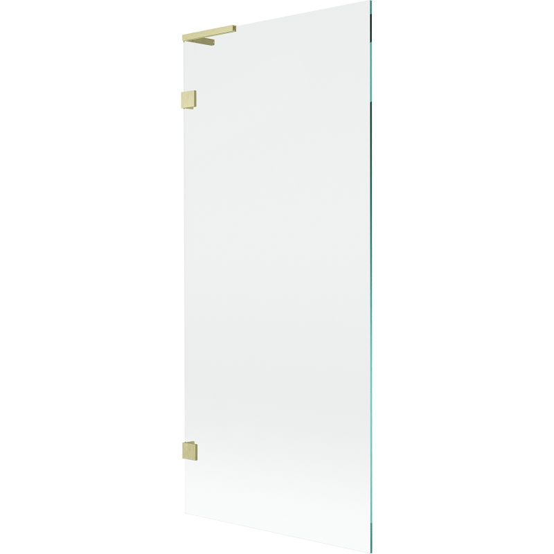 Paroi de baignoire 1 volet Mexen Lunar L, 80 x 150 cm, transparent, or brossé - 897L-080-000-55-00