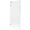 Mexen Lunar L paroi de baignoire à 1 vantail 80 x 150 cm, transparent, or brossé - 897L-080-000-55-00