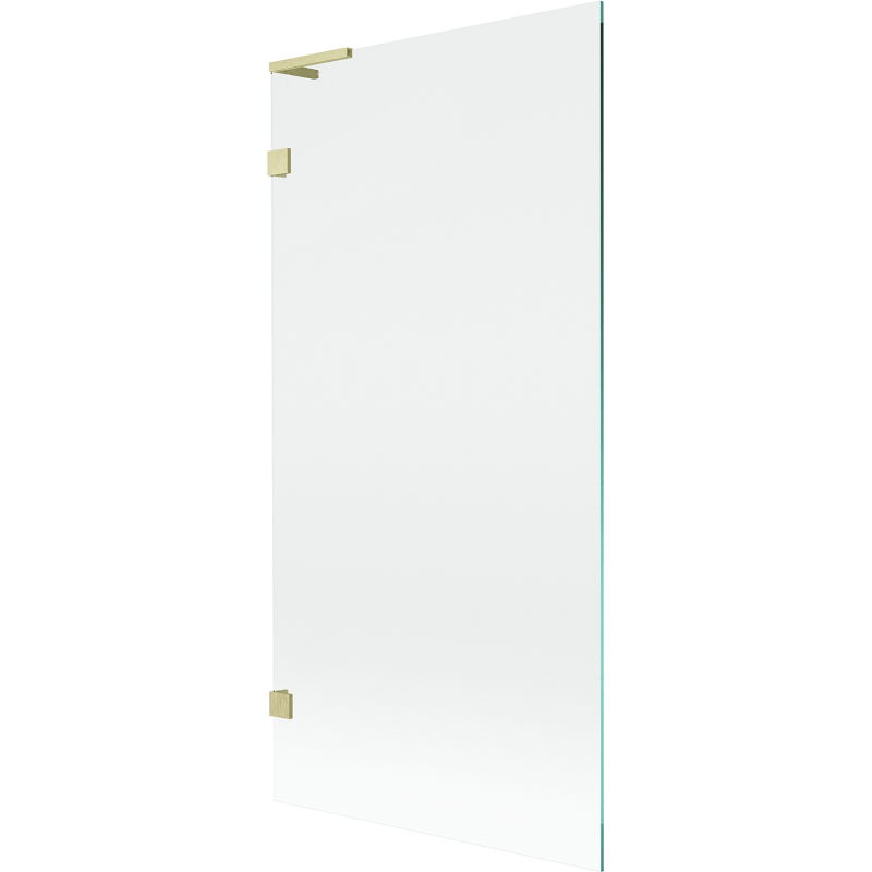 Paroi de baignoire Mexen Lunar L 1 panneau 90 x 150 cm, transparent, or brossé - 897L-090-000-55-00