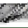 Mexen Lunar porte de douche battante droite 120 cm, transparent, gun metal - 834S-120-050-95-00-P