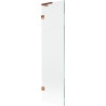Mexen Lunar L paroi de baignoire 1-volet 50 x 150 cm, transparent, or rose - 897L-050-000-60-00
