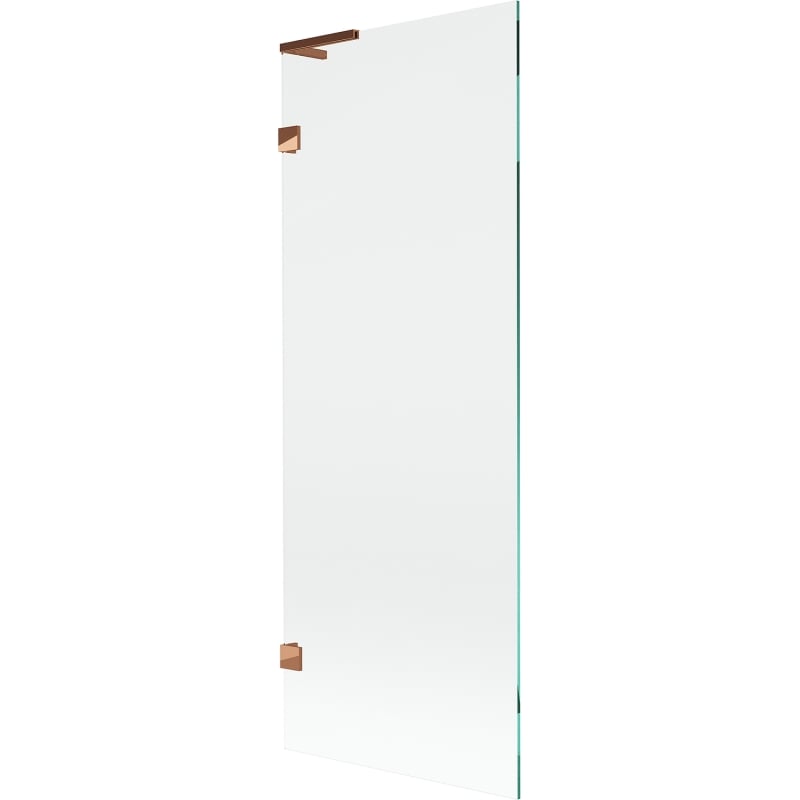Mexen Lunar L paroi de baignoire 1 volet 70 x 150 cm, transparent, or rose - 897L-070-000-60-00