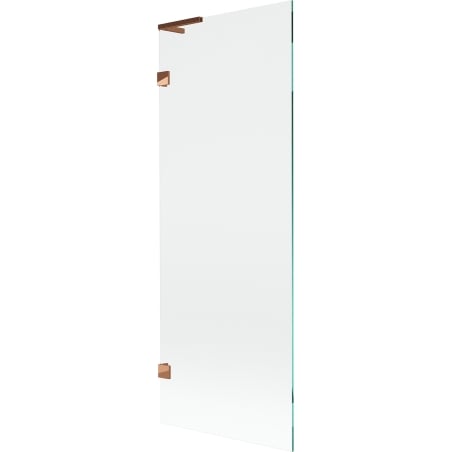 Mexen Lunar L paroi de baignoire 1 volet 70 x 150 cm, transparent, or rose - 897L-070-000-60-00