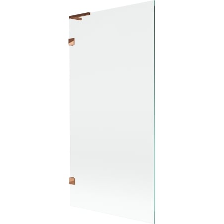 Mexen Lunar L paroi de baignoire 1-volet 90 x 150 cm, transparent, or rose - 897L-090-000-60-00