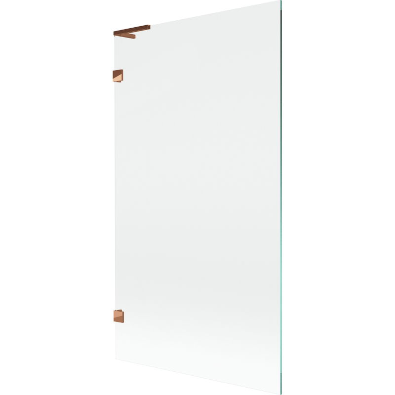 Paroi de baignoire Mexen Lunar L 1 volet 100 x 150 cm, transparent, or rose - 897L-100-000-60-00