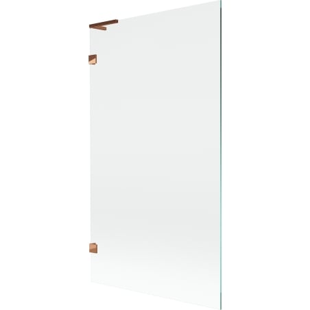 Mexen Lunar L pare-baignoire 1-volet 100 x 150 cm, transparent, or rose - 897L-100-000-60-00