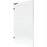 Mexen Lunar L pare-baignoire 1-volet 100 x 150 cm, transparent, or rose - 897L-100-000-60-00