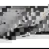 Mexen Lunar porte de douche pivotante à droite 140 cm, transparent, gun metal - 834S-140-050-95-00-P