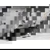 Porte de douche pivotante droite Mexen Lunar 145 cm, transparent, gun metal - 834S-145-050-95-00-P