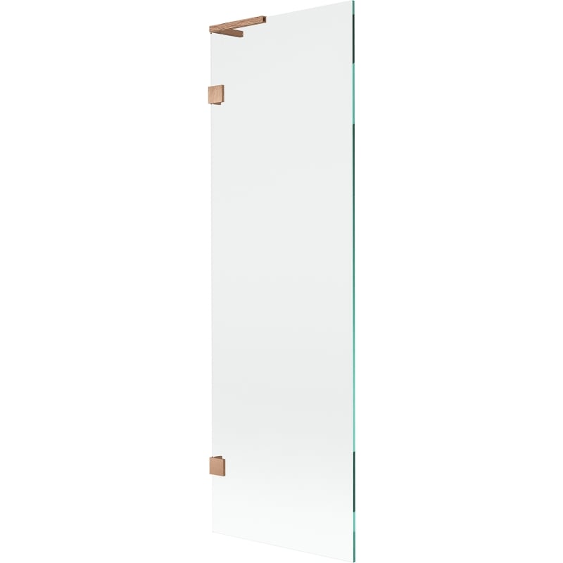 Mexen Lunar L paroi de baignoire à 1 volet 60 x 150 cm, transparent, cuivre brossé - 897L-060-000-65-00