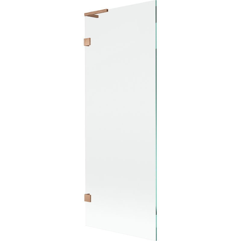 Paroi de baignoire Mexen Lunar L 1-volet 70 x 150 cm, transparent, cuivre brossé - 897L-070-000-65-00