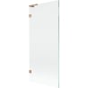 Mexen Lunar L paroi de baignoire à 1 volet 80 x 150 cm, transparent, cuivre brossé - 897L-080-000-65-00