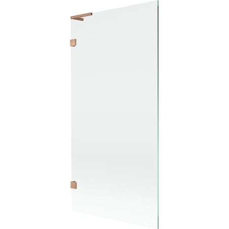Mexen Lunar L paroi de baignoire à 1 volet 90 x 150 cm, transparent, cuivre brossé - 897L-090-000-65-00