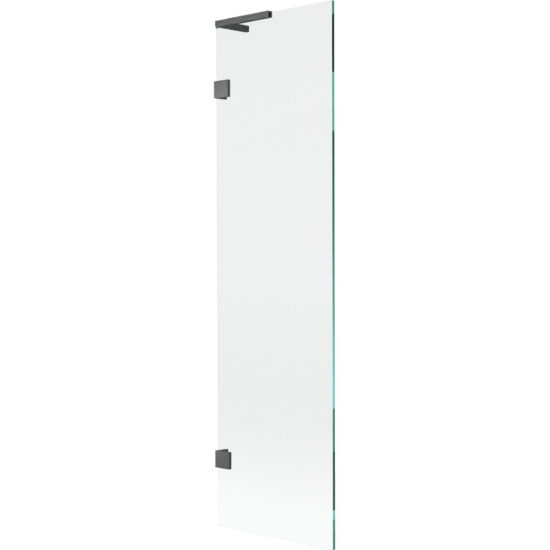 Mexen Lunar L paroi de baignoire à 1 volet 50 x 150 cm, transparent, gris canon brossé - 897L-050-000-66-00