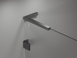 Mexen Lunar L paroi de baignoire 1 aile 60 x 150 cm, transparent, gris pistolet brossé - 897L-060-000-66-00