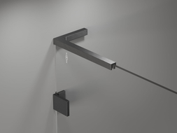 Mexen Lunar L paroi de baignoire 1-volet 70 x 150 cm, transparent, gris fusil brossé - 897L-070-000-66-00