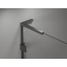 Mexen Lunar L paroi de douche 1-volet 90 x 150 cm, transparent, gris fusil brossé - 897L-090-000-66-00