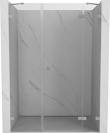 Mexen Lunar porte de douche pivotante droite 145 cm, transparente, nickel brossé - 834S-145-050-97-00-P