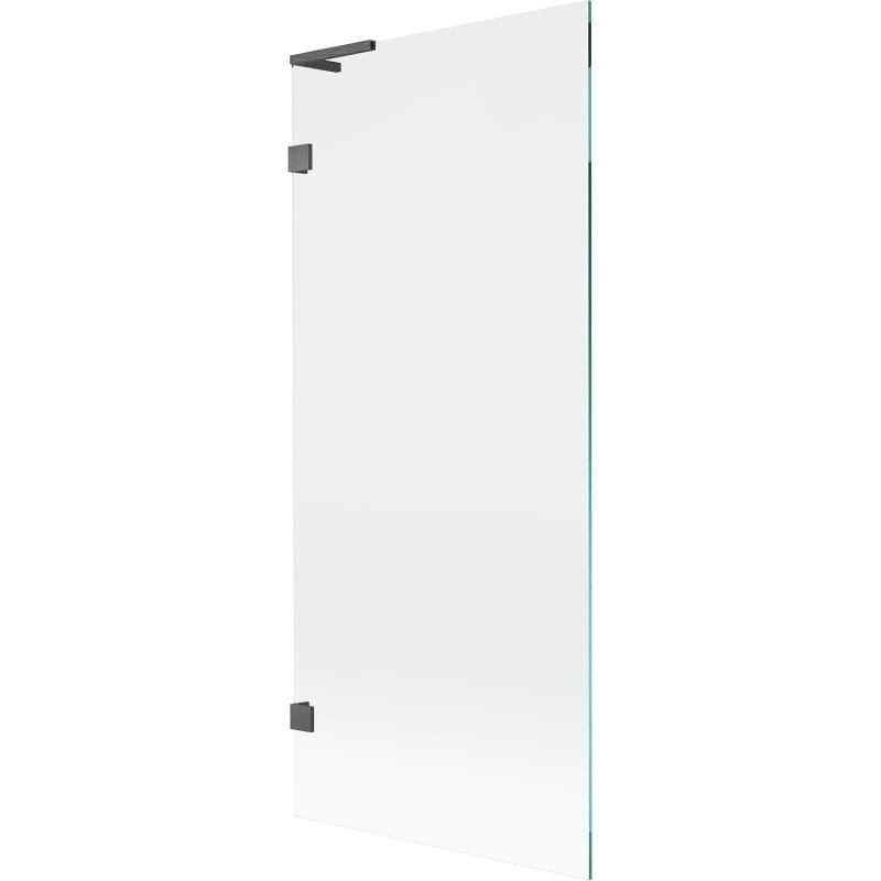 Mexen Lunar L paroi de baignoire à 1 volet 80 x 150 cm, transparent, gris fusil brossé - 897L-080-000-66-00