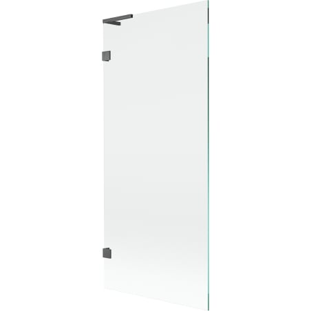 Mexen Lunar L paroi de baignoire à 1 volet 80 x 150 cm, transparent, gris fusil brossé - 897L-080-000-66-00