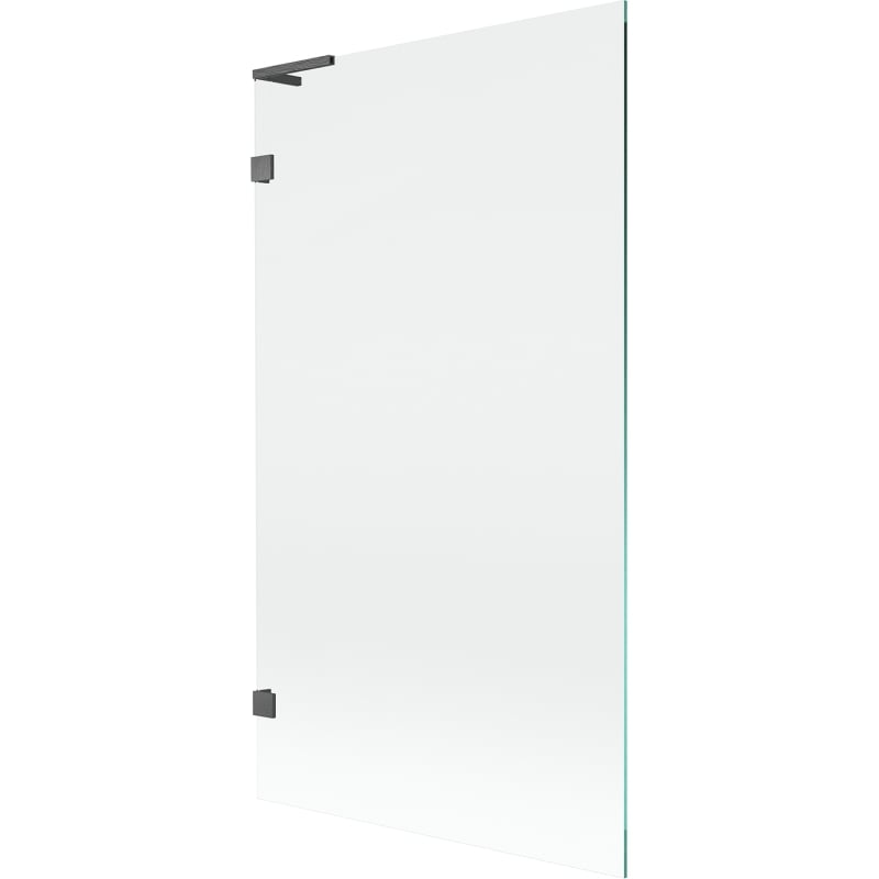 Mexen Lunar L paroi de baignoire 1 volet 100 x 150 cm, transparent, gris fusil brossé - 897L-100-000-66-00