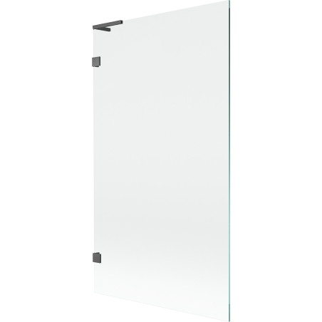 Mexen Lunar L paroi de baignoire 1 volet 100 x 150 cm, transparent, gris fusil brossé - 897L-100-000-66-00